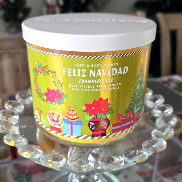 Feliz Navidad CHAMPURRADO Bath & Body Works Candle - Picture 1 of 6